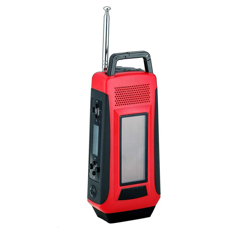 Radio Radio khẩn cấp Tay quay tự động AM \/ FM NOAA Radio di động năng lượng mặt trời với đèn pin LED, Bộ sạc pin 1150mAh cho điện thoại iOS \/ Android Sạc pin