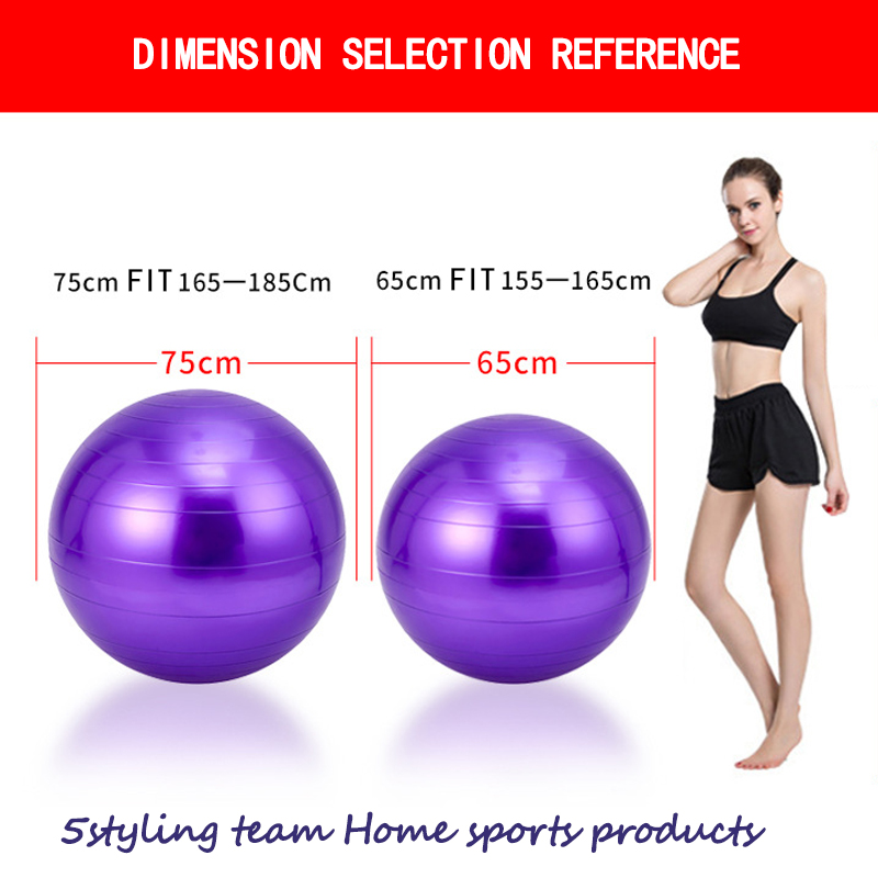 PVC dày chống cháy nổ yoga tập thể dục massage bóng phục hồi chức năng đào tạo Cao su Yoga cân bằng bóng thiết bị thể thao bán buôn