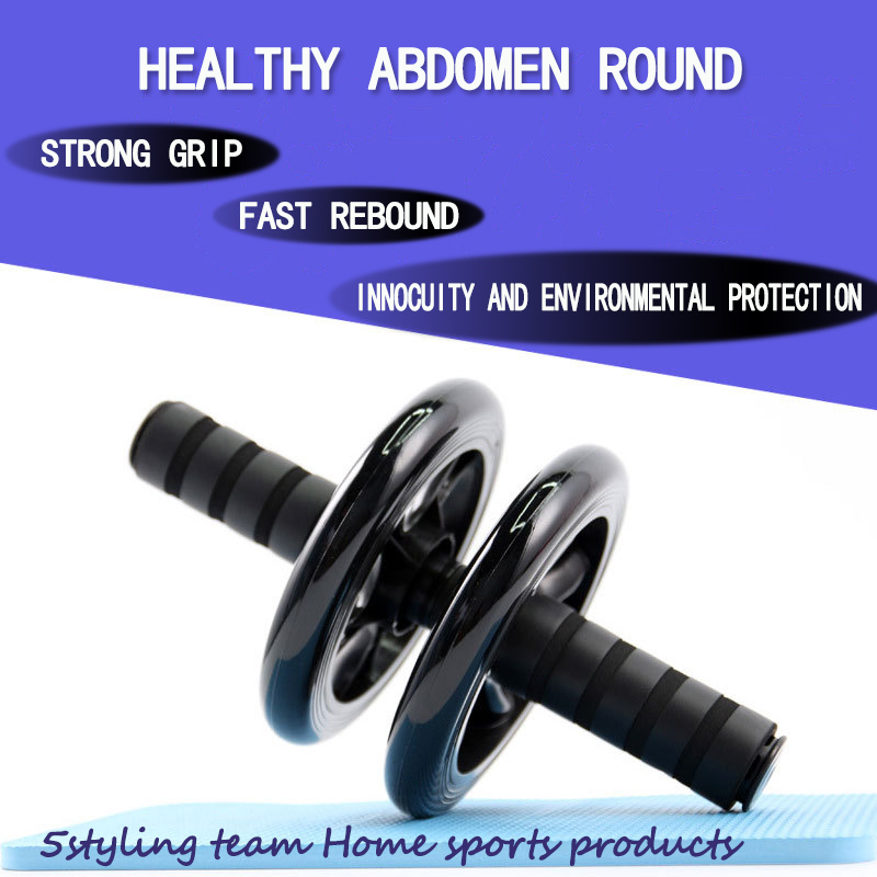 Bánh xe bụng mới, bánh xe bụng khỏe, bánh xe đôi, câm, con lăn nhỏ, thiết bị thể dục trong nhà, tập thể dục làm móng tay, giảm béo
