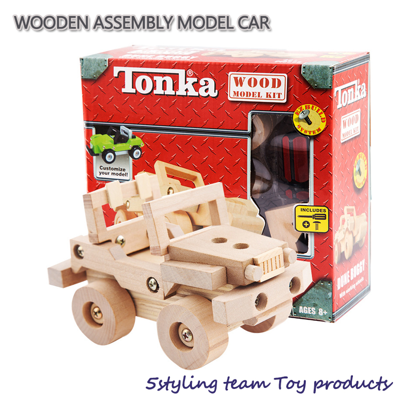 Máy ráp bằng gỗ chính hiệu và ráp mô hình xe tải cho trẻ em bằng xe tải