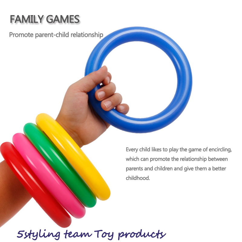 Ném hoops đồ chơi thể thao của trẻ em ném hoops trong nhà và ngoài trời đạo cụ thể dục thể thao để cải thiện sự tập trung