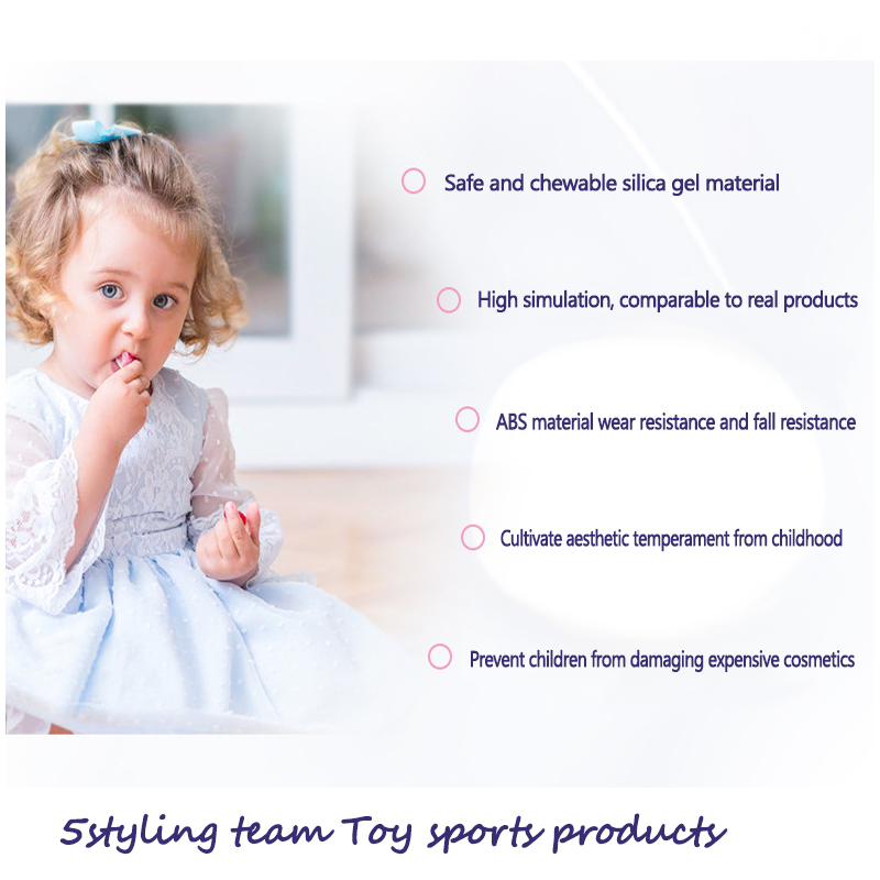 Đồ trang trí cho trẻ em và trẻ em, mỹ phẩm, đồ dùng vệ sinh và bộ đồ chơi, mô phỏng gia đình blinger, đồ chơi trang điểm của công chúa