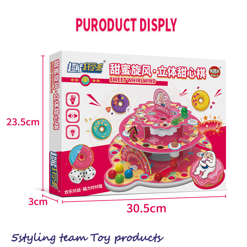 Trò chơi thiếu nhi 3D ba chiều bàn cờ bay trò chơi hàng đầu lắp ráp đồ chơi rắn thang 3 lớp và phân phối đồ chơi cờ vua