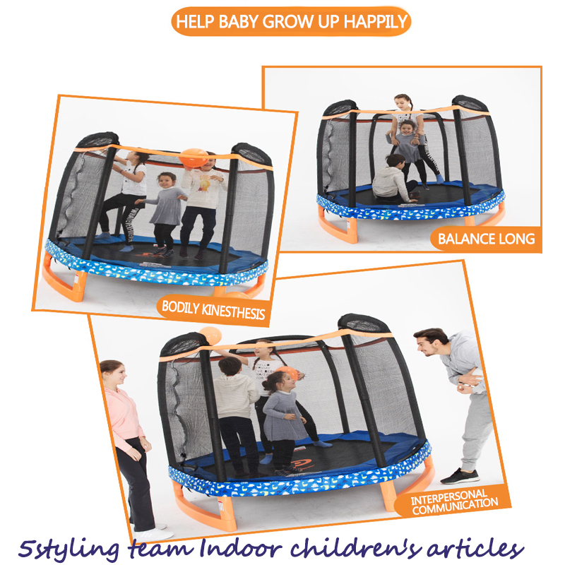 Trampoline gia đình trẻ em trẻ em trong nhà trampoline ngoài trời với lưới bảo vệ hampay quy mô lớn homestay