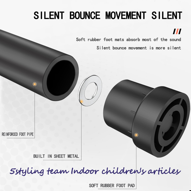 Lục giác thương mại dành cho người lớn tập thể dục tấm bạt lò xo trẻ em trong nhà và ngoài trời dây đàn hồi im lặng trampoline với tay vịn