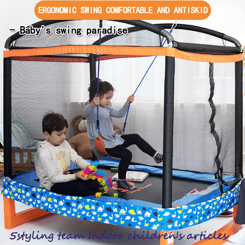 American trampoline swing trẻ em nhà trẻ em trong nhà trampoline với lưới bảo vệ