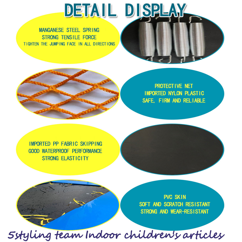 Trampoline cho trẻ em mẫu giáo; tấm bạt lò xo trong nhà và ngoài trời; quảng trường công viên ngoài trời; trampoline tùy chỉnh của nhà sản xuất