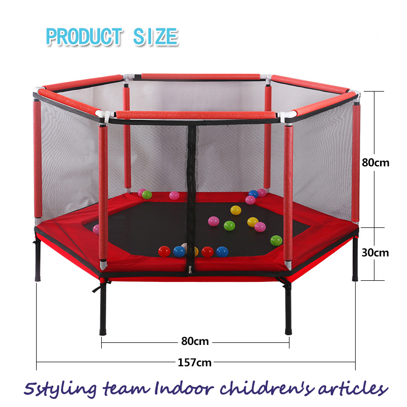 Trampoline trẻ em nhà tấm bạt lò xo cha mẹ trò chơi trẻ em tương tác tập thể dục tấm bạt lò xo với hàng rào lưới an toàn chăm sóc em bé