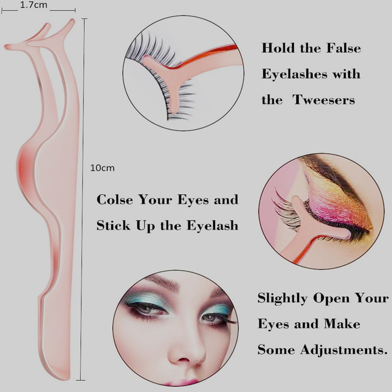 4 cái Bộ thép không gỉ Rose Gold Lông mày Kéo nhíp Lông mi Dụng cụ xỏ khuyên Tóc nhíp Tóc Trang điểm Sử dụng Bộ công cụ
