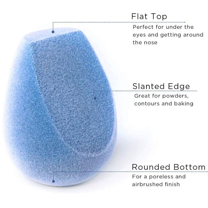 Hot Sponge Microfiber Fusion Sponge, Bộ 4 miếng bọt biển trang điểm, không có latex, máy xay trang điểm hoàn hảo cho nền móng, bột và kem