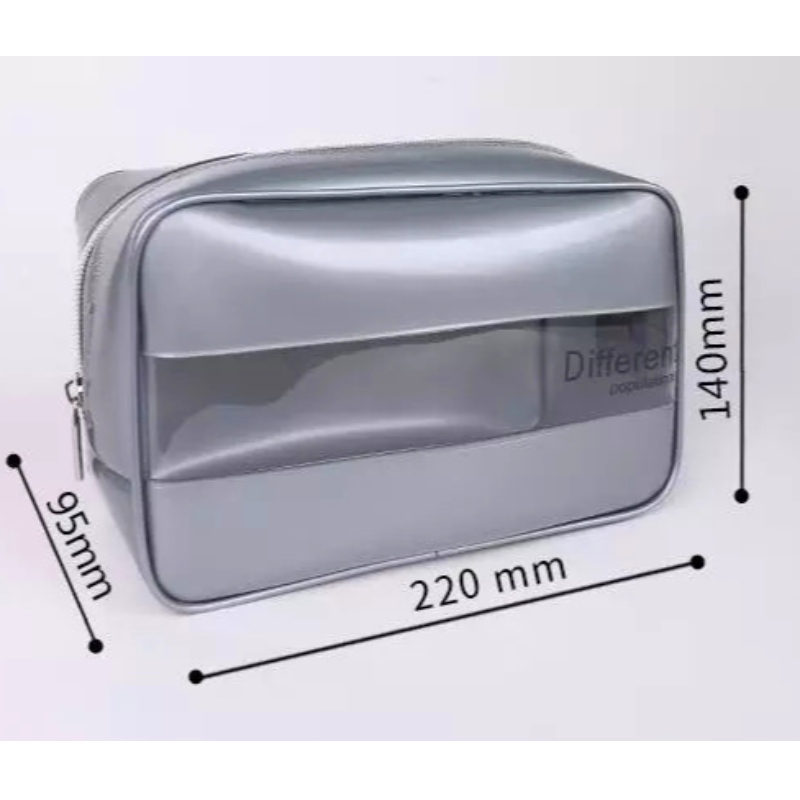 Trong suốt khâu cầm tay trang điểm Bán buôn Túi mỹ phẩm PVC, Túi trang điểm Mỹ phẩm, Túi mỹ phẩm tùy chỉnh Trang điểm