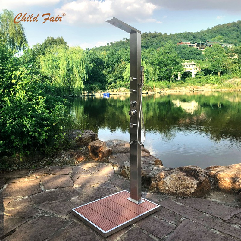 Bảng điều khiển vòi hoa sen ngoài trời bằng thép không gỉ CF5017