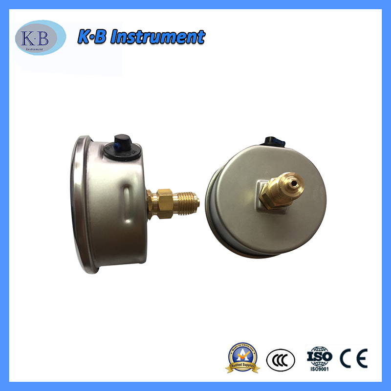 Thép không gỉ chất lỏng đồng thau phong trào OEM Logo áp kế áp kế