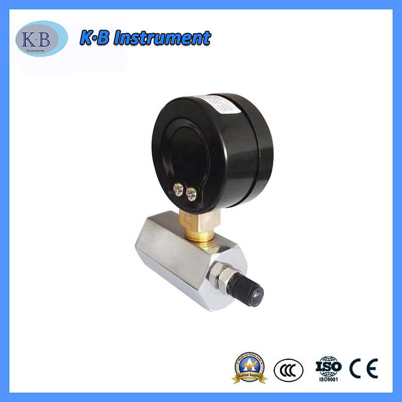 Đồng hồ đo áp suất khí bằng thép đen 2 \