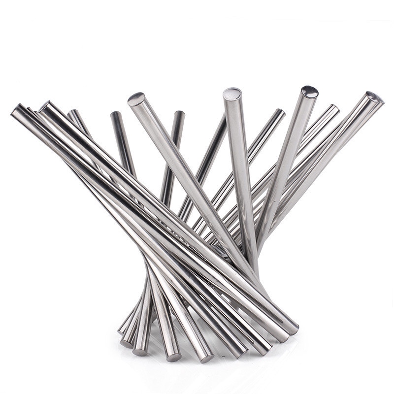 Bàn ăn phòng ăn độc đáo Vinci inox xoay trái cây bát kim loại trang trí bát trái cây