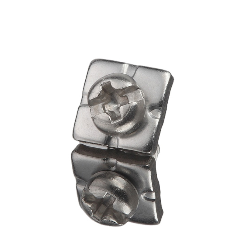 Đồng bằng thép không gỉ SS Pan Head lõm chéo Kết hợp vít với máy giặt vuông