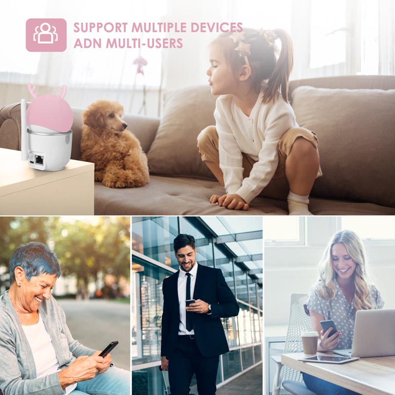 2MP 1080P HD Smart Home Al Wireless Pan Tilt lP Camera