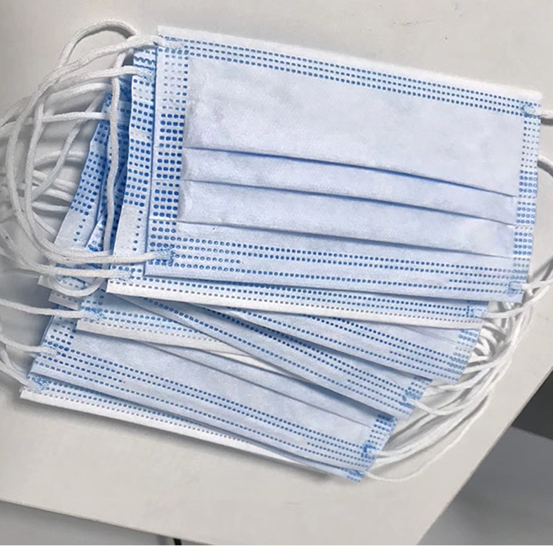 Mặt nạ sắp xếp ba lớp mặt nạ bảo vệ bông, ngăn chặn vi khuẩn, nước bọt,