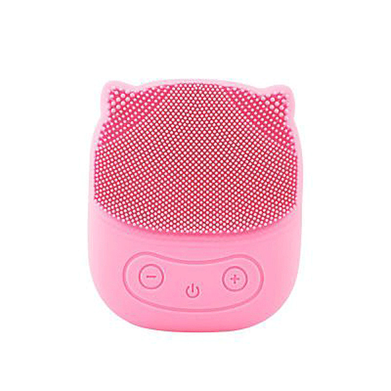 Water-Proof Portable Facial Cleansing Brush Silicone Sonic Rung Mini Cleaner Deep Pore Cleaning Skin Massage mặt