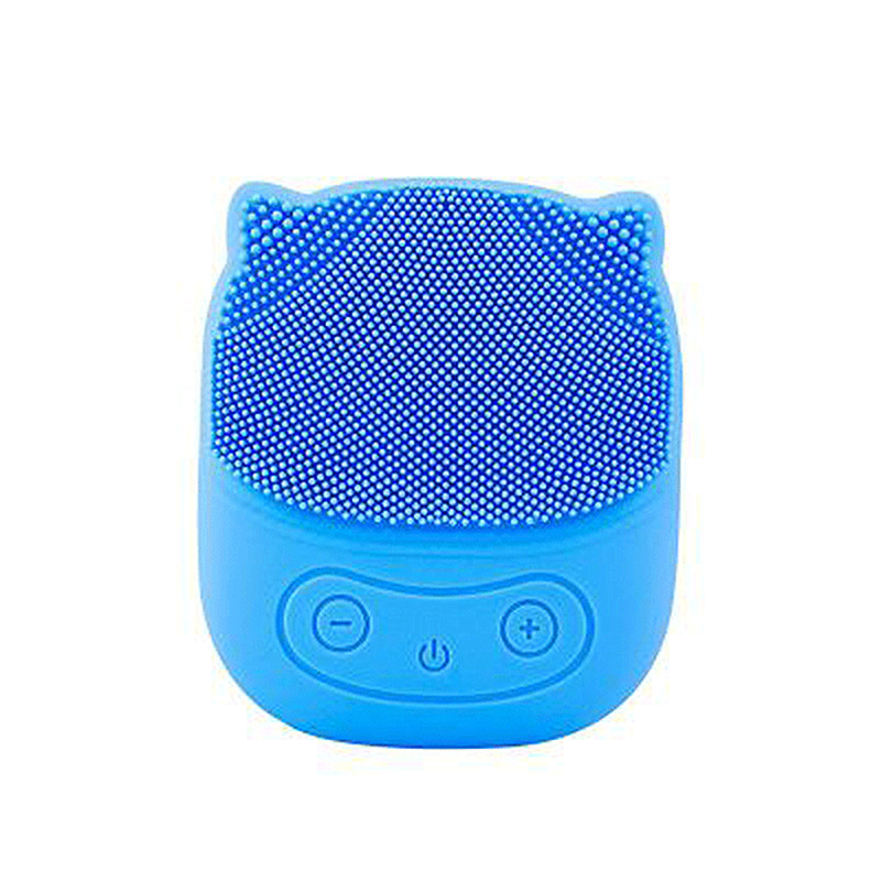 Water-Proof Portable Facial Cleansing Brush Silicone Sonic Rung Mini Cleaner Deep Pore Cleaning Skin Massage mặt
