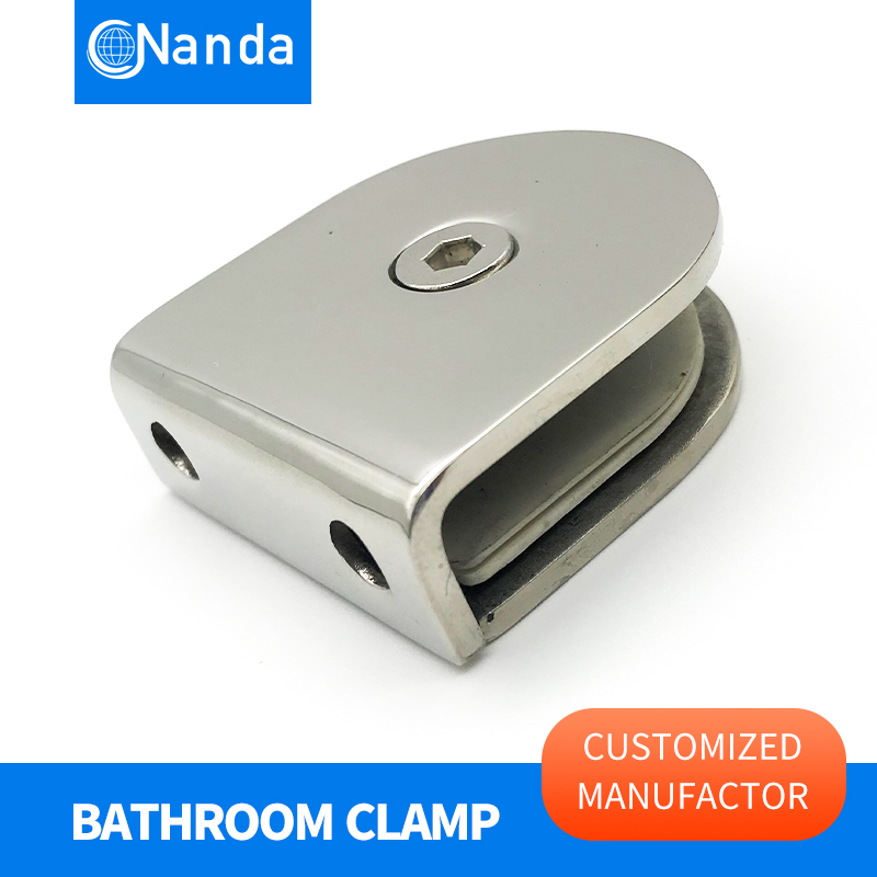 Mã phân tách thủy tinh thép thép thép thép thép 0 cấp kẹp thép bảo vệ khe phân tách phòng tắm