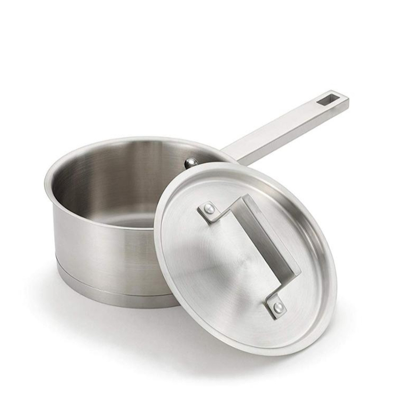 Hộp sữa bằng thép không rỉ với nắp đậy và cán