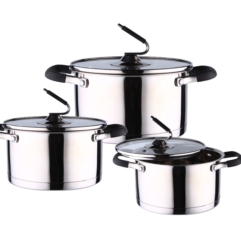 casserole Set, 3pcs set, 5 pcs set made of inox Thép