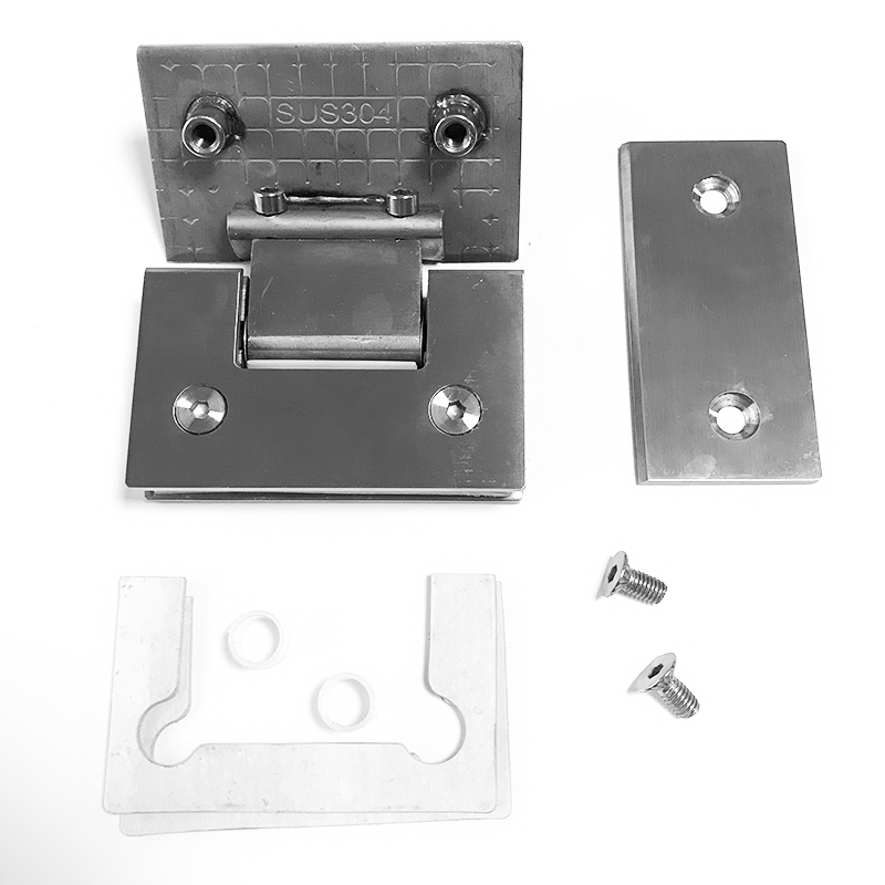 Kẹp phòng tắm Kẹp cửa kính phòng tắm bằng thép không gỉ Bản lề phòng tắm mở gấp đôi Cửa phòng tắm kẹp2