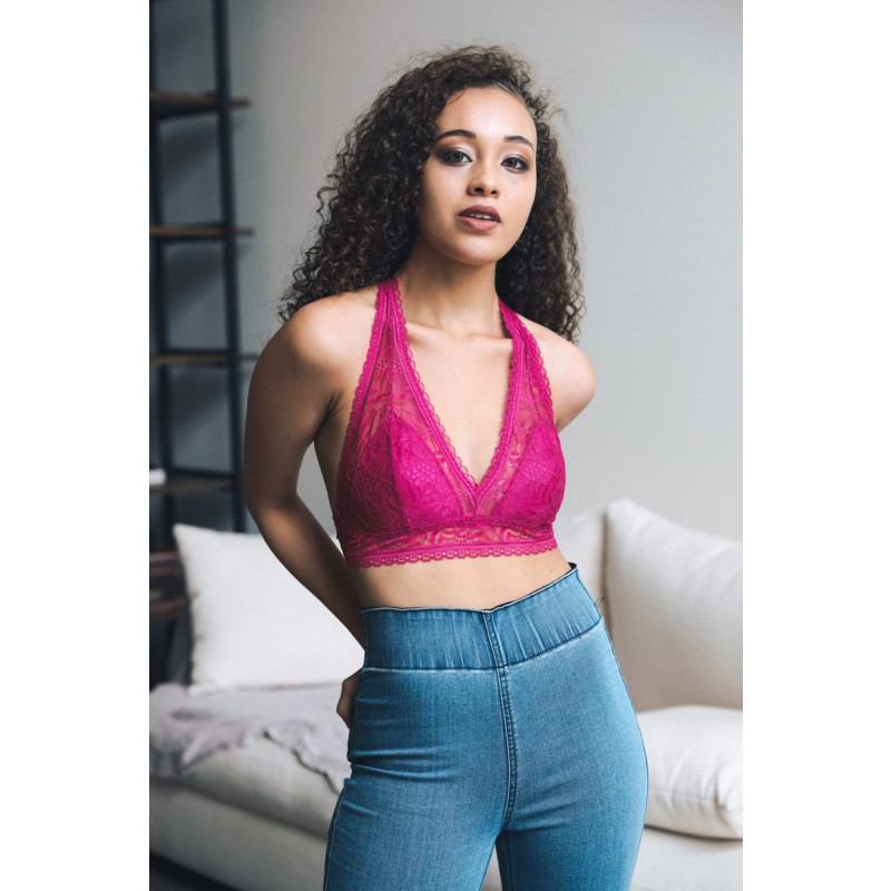 GA-5508 RIBBED RIB BOHO RACERBACK BRALETTE