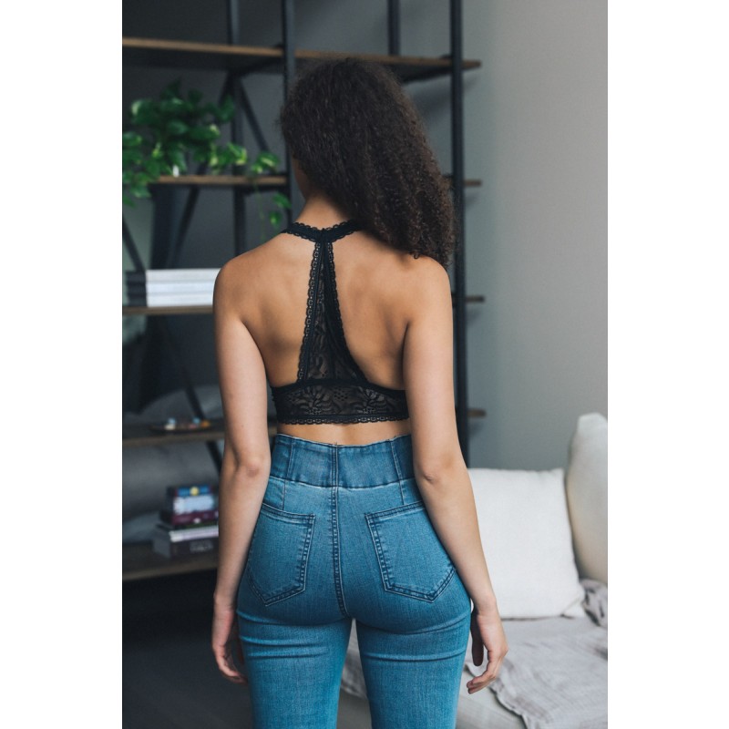 GA-5508 RIBBED RIB BOHO RACERBACK BRALETTE