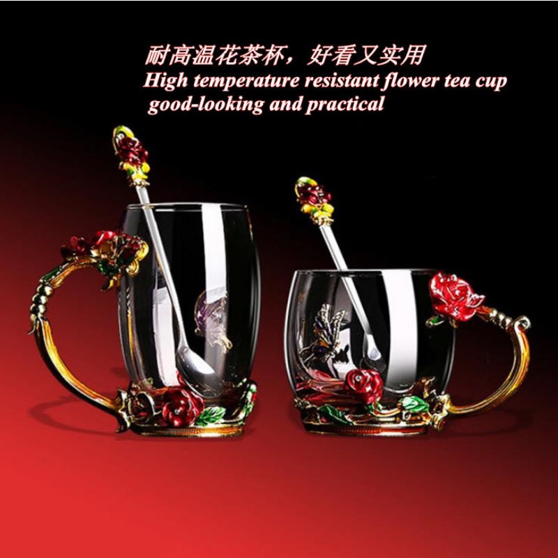 Công ty bán trực tiếp cốc nước thủy tinh màu tráng men... Bình nước Châu Âu chế độ kính chống nhiệt độ cao... bộ chế tạo cốc tráng miệng...