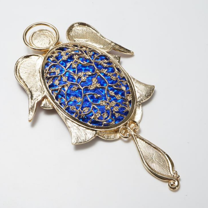 Cửa gương đế phủ xách tay rộng, gương soi kim loại nhỏ