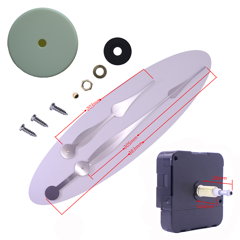 Bộ chuyển động đồng hồ HR1688-23mm và đồng hồ treo tường HR01086 có bộ chuyển động màu trắng