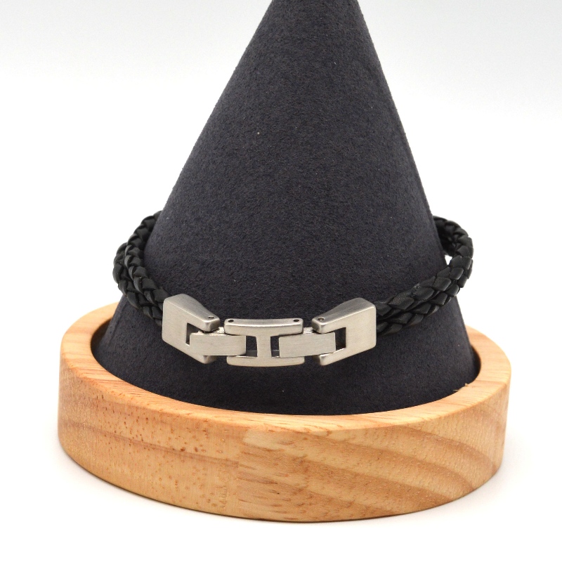 Đồ phụ tùng thép, vòng tay da, nổi g1223