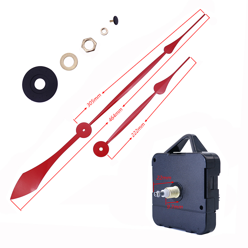 Máy đồng hồ thạch anh HR1688 15mm và kim đồng hồ nhôm