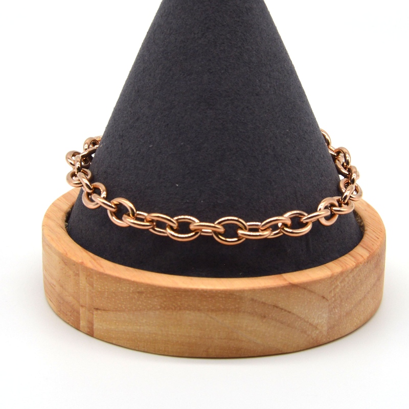 Thép không gỉ hình trái tim chuỗi vòng đeo tay rfbbg0069