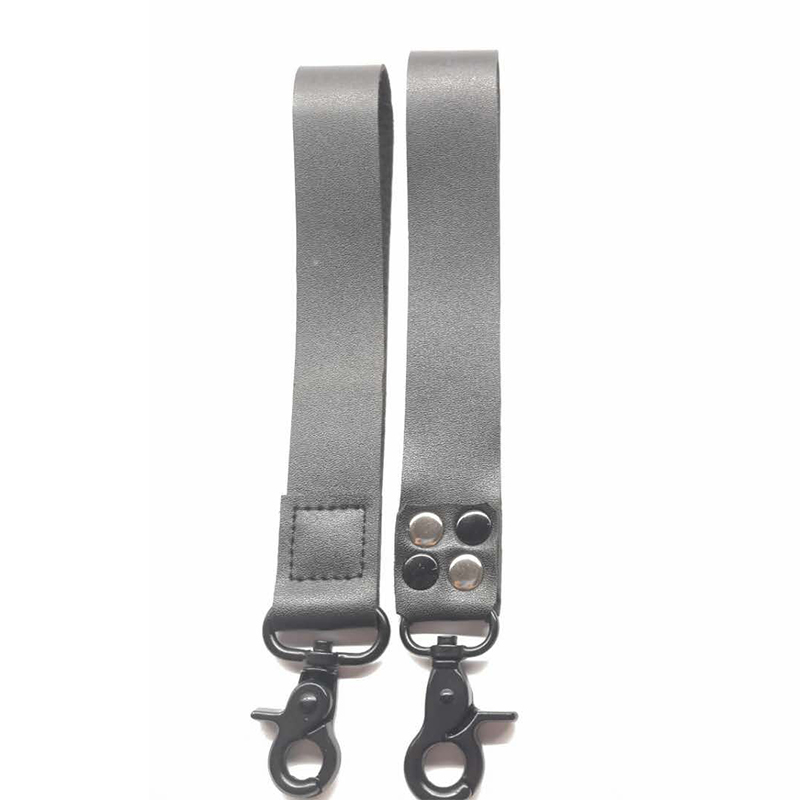 Nhà máy tùy chỉnh dây buộc da bán buôn dây da tay ngắn dây chìa khóa tùy chỉnh