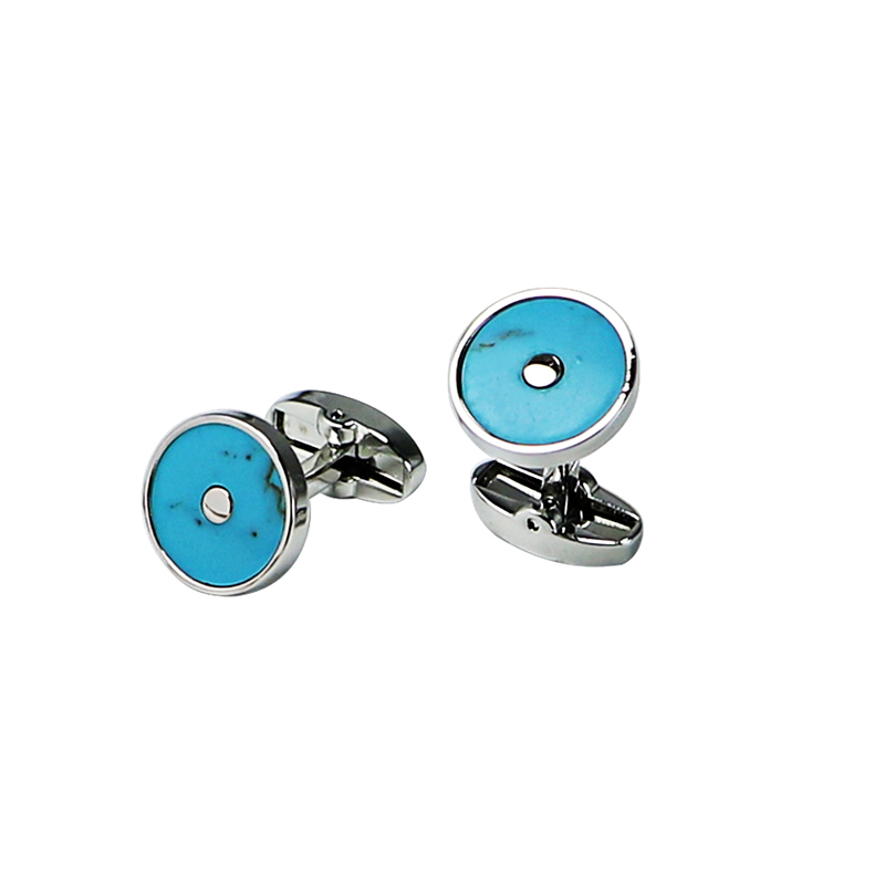 Turquoise Classic Round còng Links