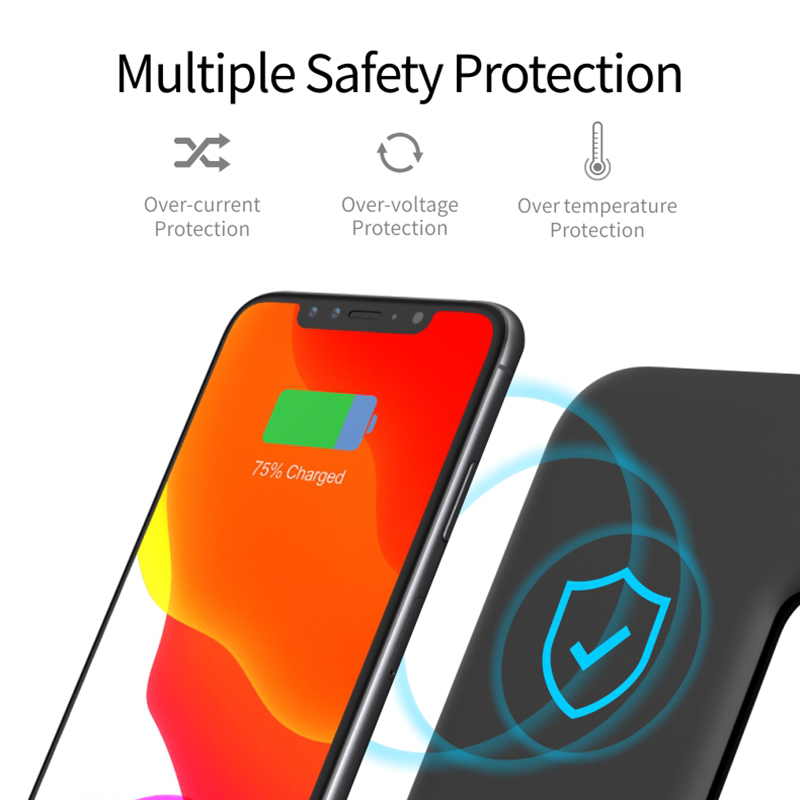 Sạc không dây 3in1 Tương thích cho iPhone iWatch