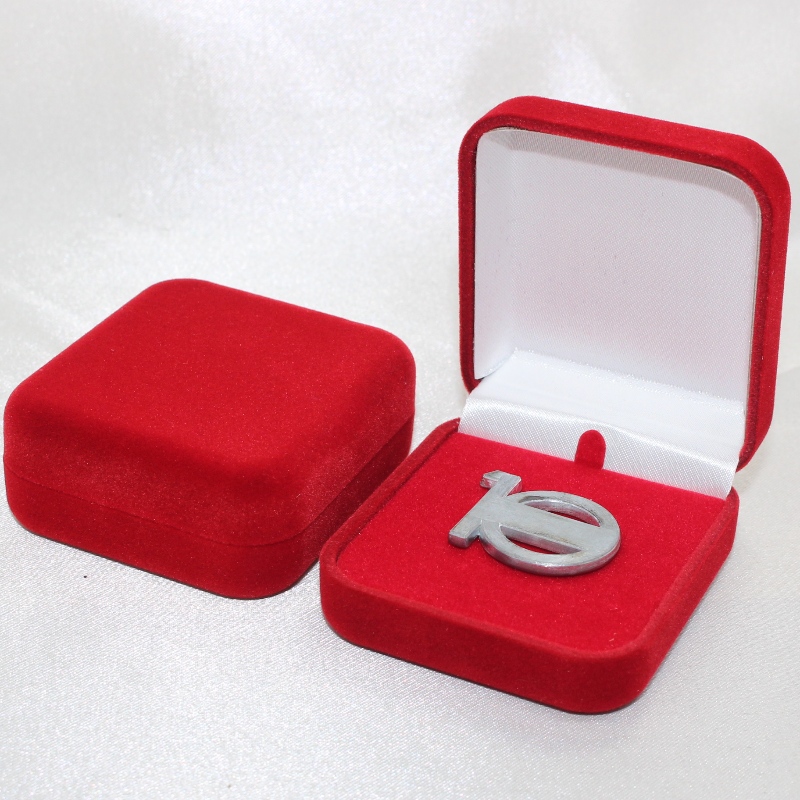 Hàng F-2S hình tròn của Velvet Box for huy hiệu52*57*25, tạ về 2g