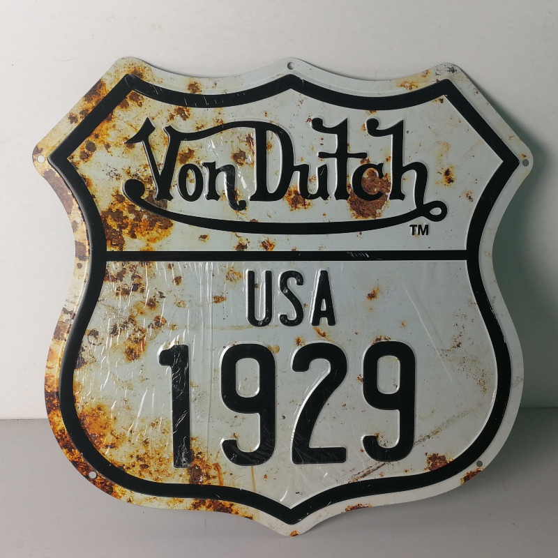 Vintage dập nổi Kim loại thiếc Dấu hiệu cho trang trí nhà quán rượu hoặc Dấu hiệu cảnh báo Dấu hiệu tin tức Retro Tấm trang trí cổ điển Kim loại Wall Art