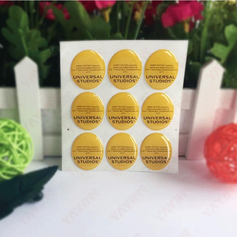 Nông dân sản xuất nhãn mẫu mực màu đặc biệt Nhãn mẫu pha lê nhỏ giọt có môi trường làm nóng nhãn dán tự dính