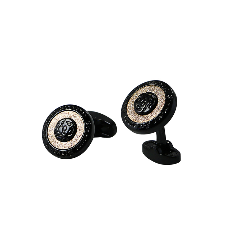 2 Tones Vintage Round Áo Cuff Links