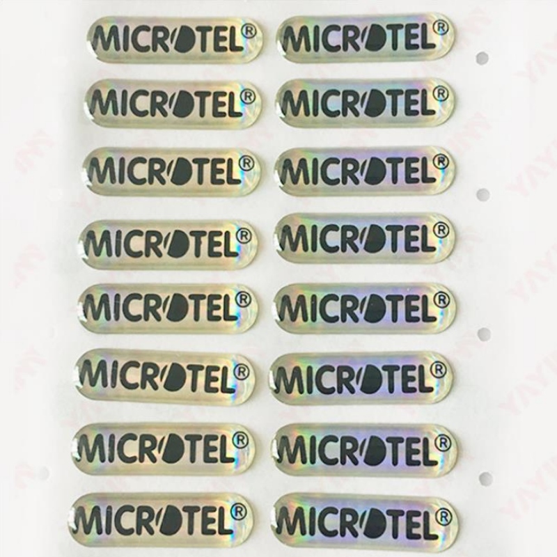 TÙY CHỈNH PVC trong suốt, màn hình lụa pha lê Nhãn keo Logo, keo nhôm thương hiệu Làm keo thương hiệu