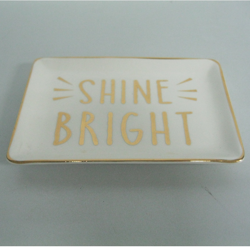 Trung tâm thực phẩm mạ vàng Rimmed Dịch vụ Thức ăn Plate Derocation Plate 4'x5.75'x0.6'