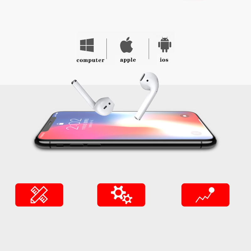 TWS Bluetooth Earp điện thoại i23... âm thanh thính giác hoạt động
