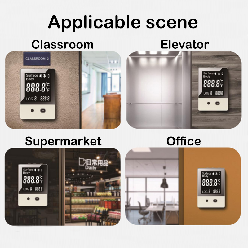 Máy đo nhiệt độ thông minh Máy quét nhiệt độ tám ngôn ngữ