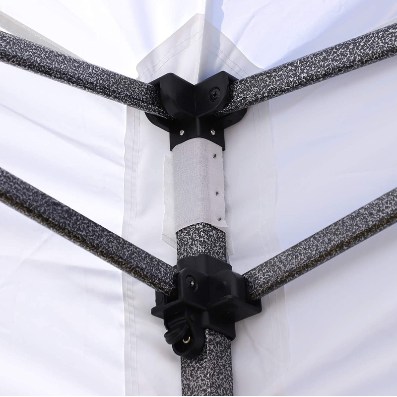 Lều tán gấp 10'x15 'với túi đựng, bên thương mại ngay lập tức Mái che nắng với chiều cao có thể điều chỉnh