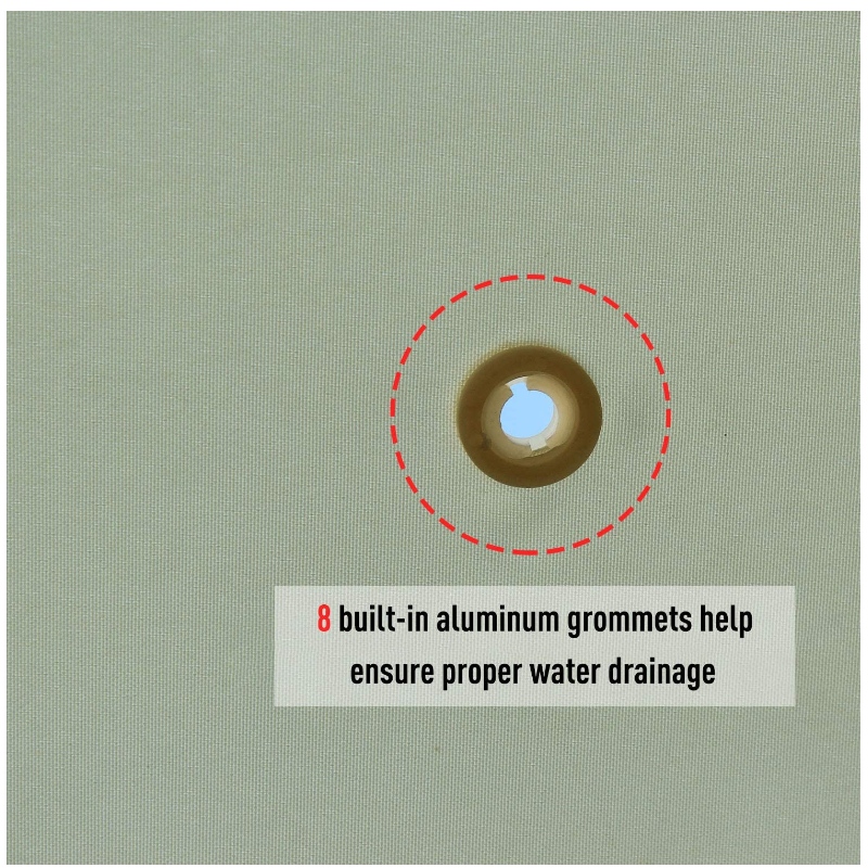 Mái nhà ngoài trời với lỗ thông hơi trên đỉnh Gazebo mềm và rèm có thể tháo rời