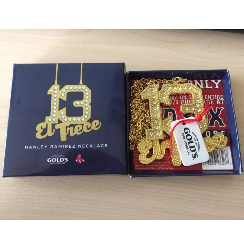 Vòng cổ lưu niệm tùy chỉnh Red Sox Hanley \